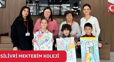 Öğrencilerden Resim Yarışmasında üçlü başarı