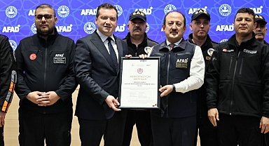 SAK ekibine, AFAD akreditasyon arması
