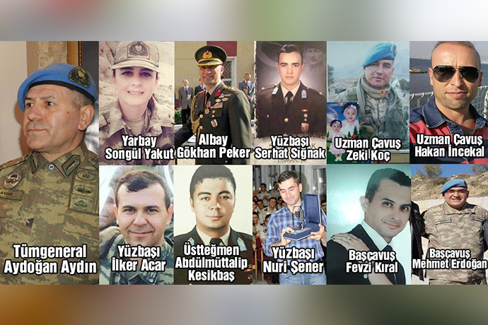 13 Şehidin anısına 13 çınar ağacı