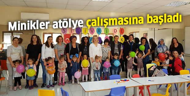 Minikler atölye çalışmasına başladı