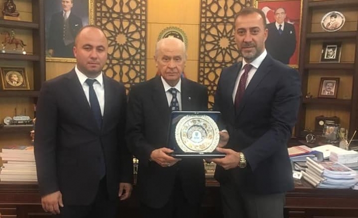 Başkan Yılmaz ve Yalçın, Devlet Bahçeli ile bayramlaştı