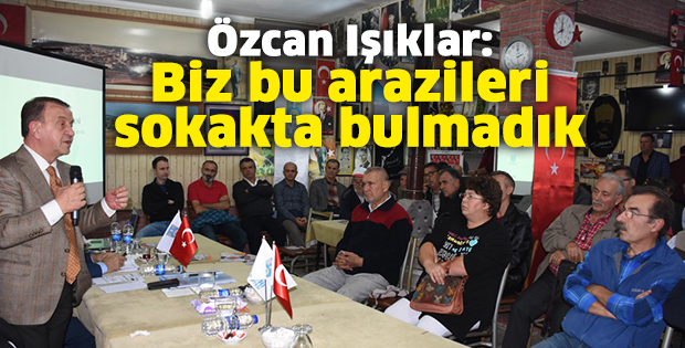 Özcan Işıklar, Büyüksinekli'de konuştu