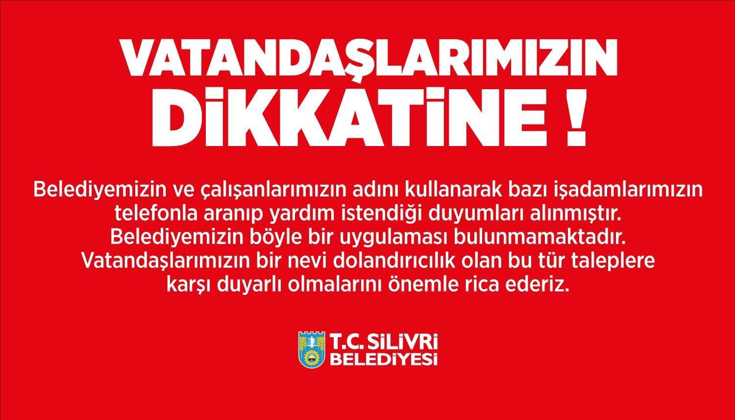 Belediyeden Dolandırıcılara Karşı Uyarı