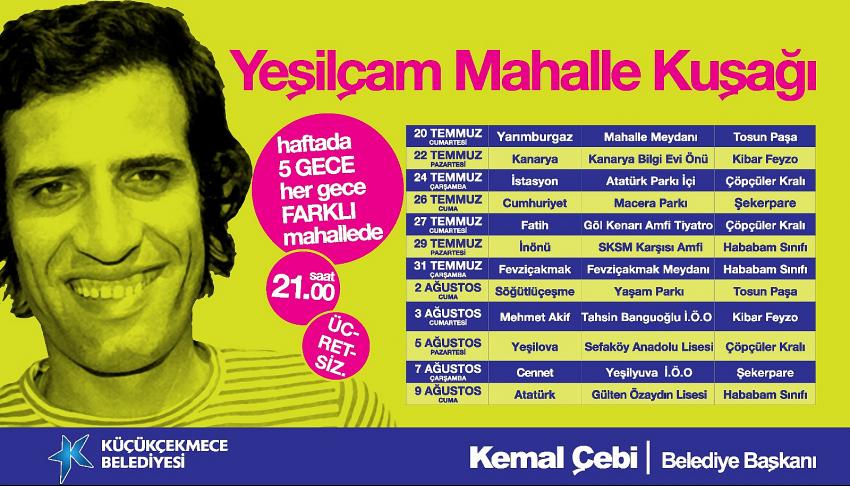 Mahalle sineması keyfi Küçükçekmece'de başlıyor