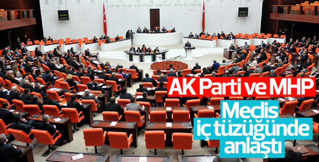 AK Parti ile MHP iç tüzükte anlaştı