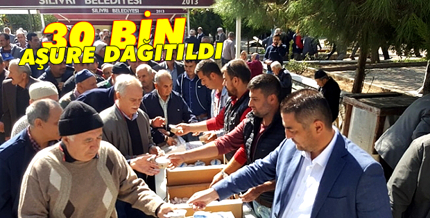 İlçe genelinde 30 Bin aşure dağıtıldı