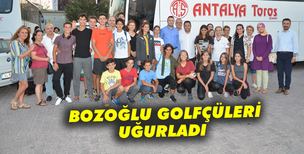 Bozoğlu, golfçüleri uğurladı
