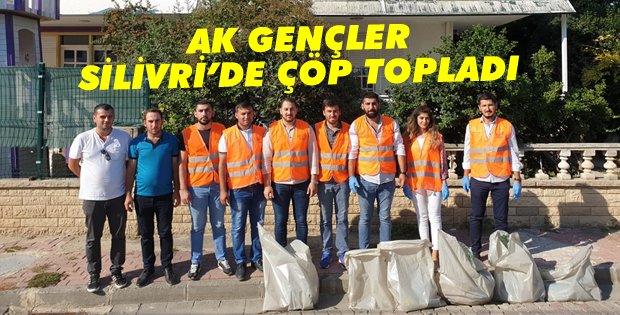 AK Gençler, Silivri'de çöp topladı