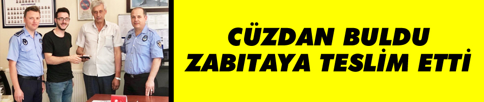 Cüzdan buldu zabıtaya teslim etti