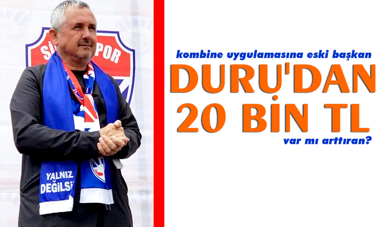 Eski başkan Akgün Duru, 20 Bin TL kombine aldı