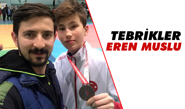Erel Spor örencisi Eren Muslu, Türkiye Şampiyonasına girdi