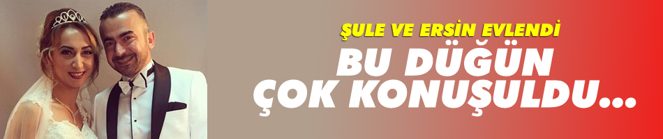 Ersin ve Şule evlendi...