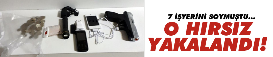 O hırsız yakalandı...