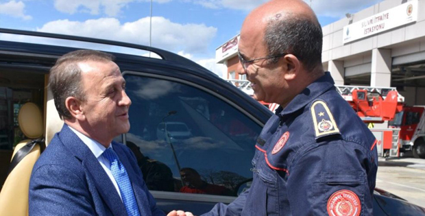 Işıklar, Silivri itfaiye amirliğini ziyaret etti
