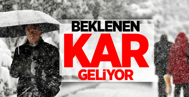 Beklenen kar yağışı için gün ve saat verildi...