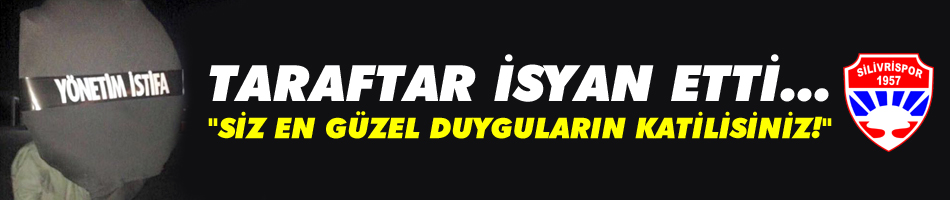 Taraftar isyan etti...