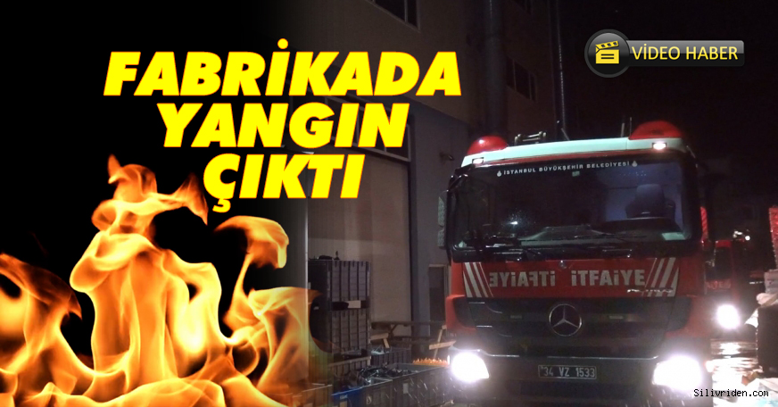 Yedek parça fabrikasında yangın çıktı