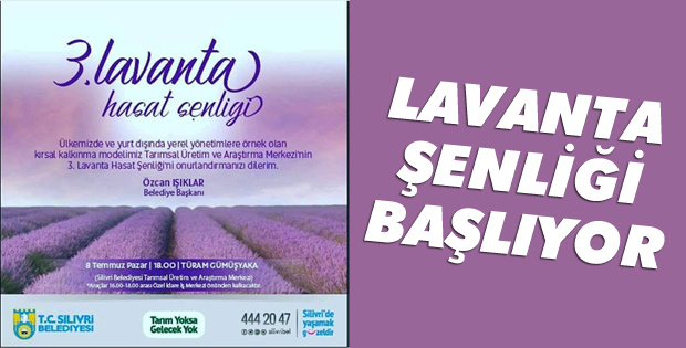 Silivri'de lavanta şenliği başlıyor
