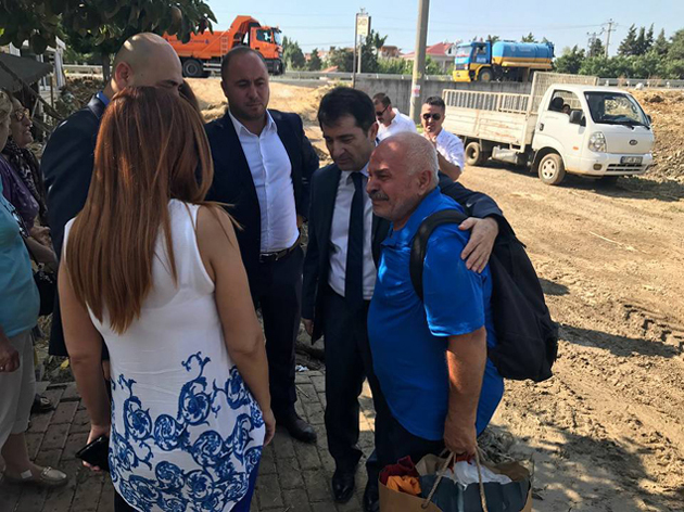 MHP'li vekillerden, sel mağdurlarına geçmiş olsun ziyareti