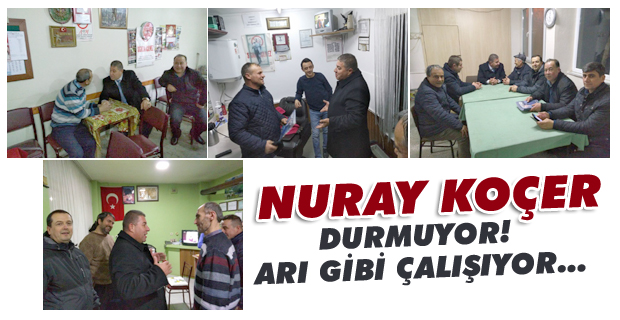 Nuray Koçer, durmuyor ve arı gibi çalışıyor!