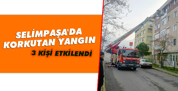 Selimpaşa'da korkutan yangın