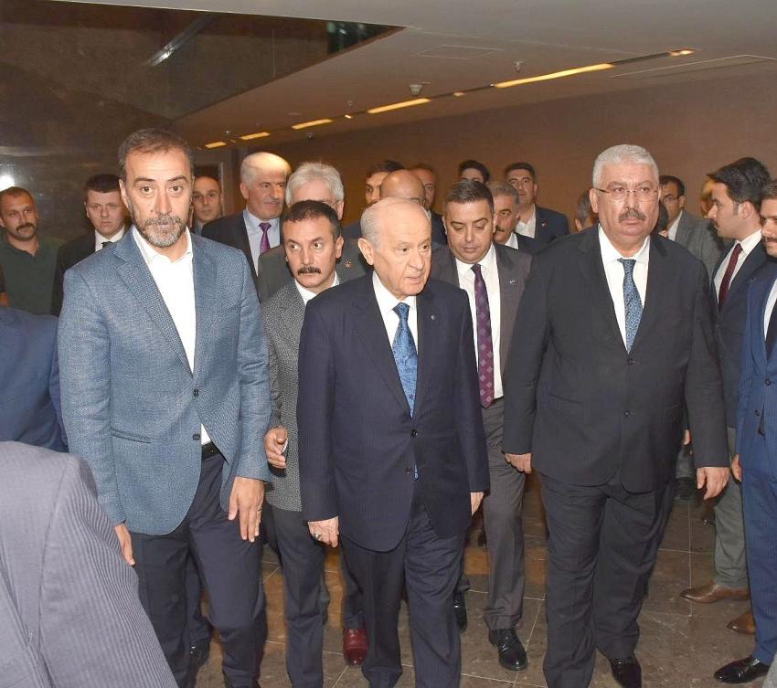 Dernek başkanları Devlet Bahçeli'nin misafiri oldu