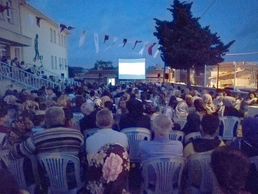 Açık havada sinema keyfi