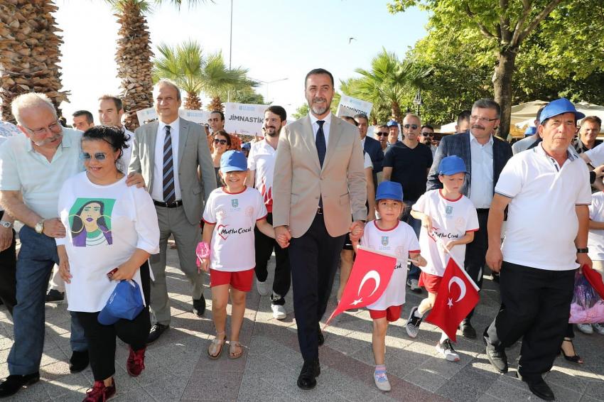 Yaz spor okulları törenle açıldı